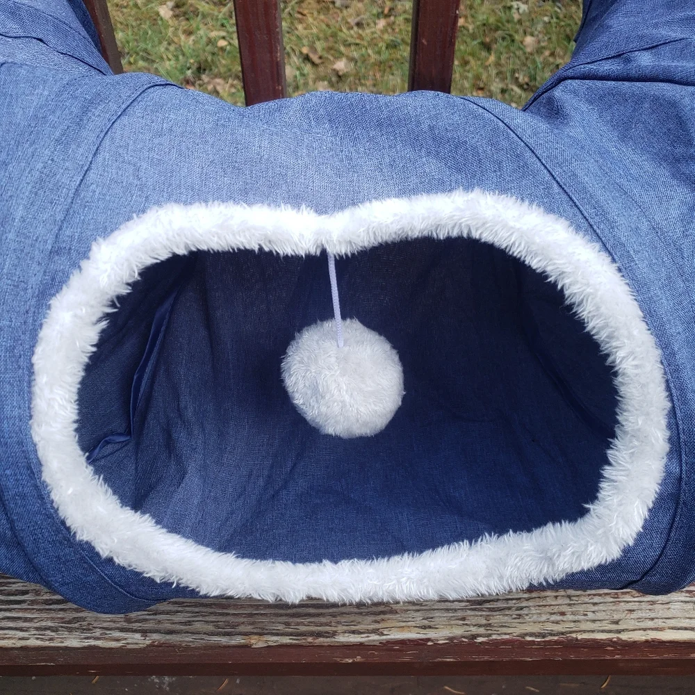 Catit Vesper Kitten or Cat Play Tunnel - Blue